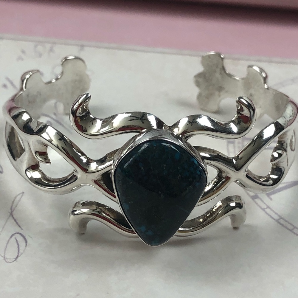 Vintage1970 F.L.Begay Sterling Turquoise Bracelet